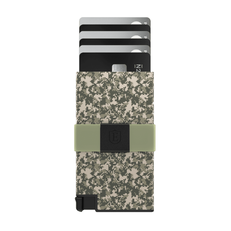 Digital Green Aluminum Cardholder